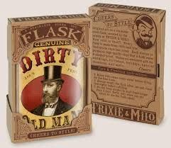 Flask Stainless Steel 8oz - Dirty Old Man