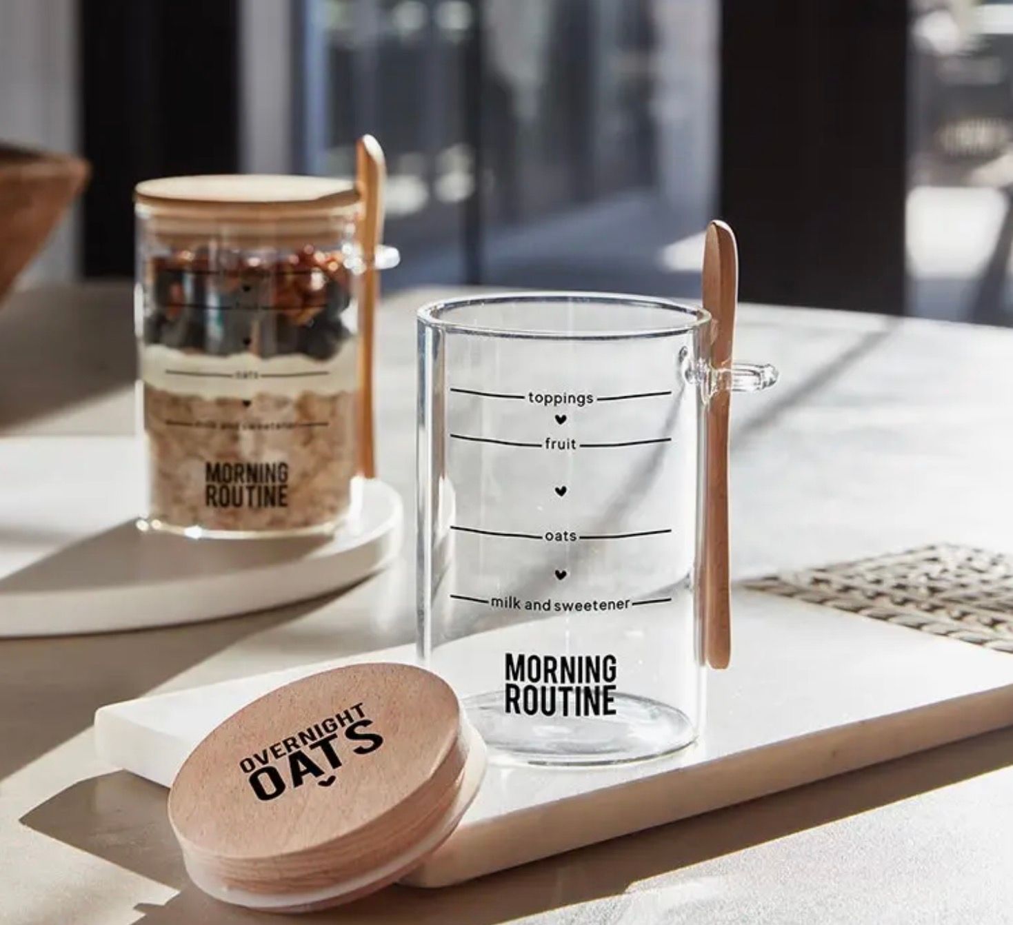 Overnight Oats Jar + Spoon