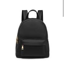 Black Vegan Nylon Backpack