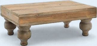 Wood Footed Serving Stand