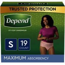 Depend UW Max Absorb.  Small Women 19ct