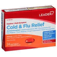 Leader Daytime Cold-Flu Relief Softgel