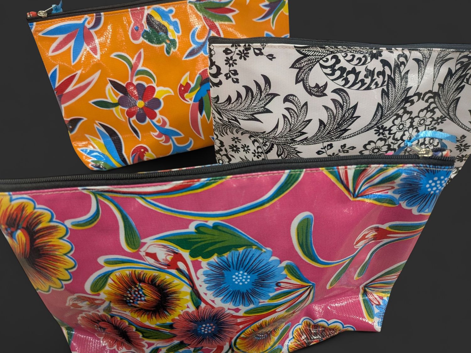 Large Oil Cloth Bag - Assorted Styles