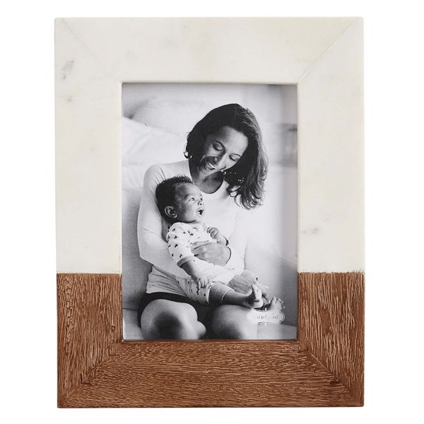 Wood &amp; Marble Picture Frame