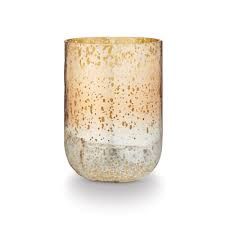 Winter White Radiant Glass Large Candle
