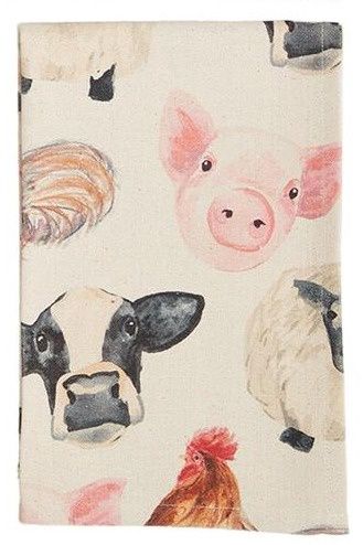 Farm Animal Towel (Faces) - 1 Count
