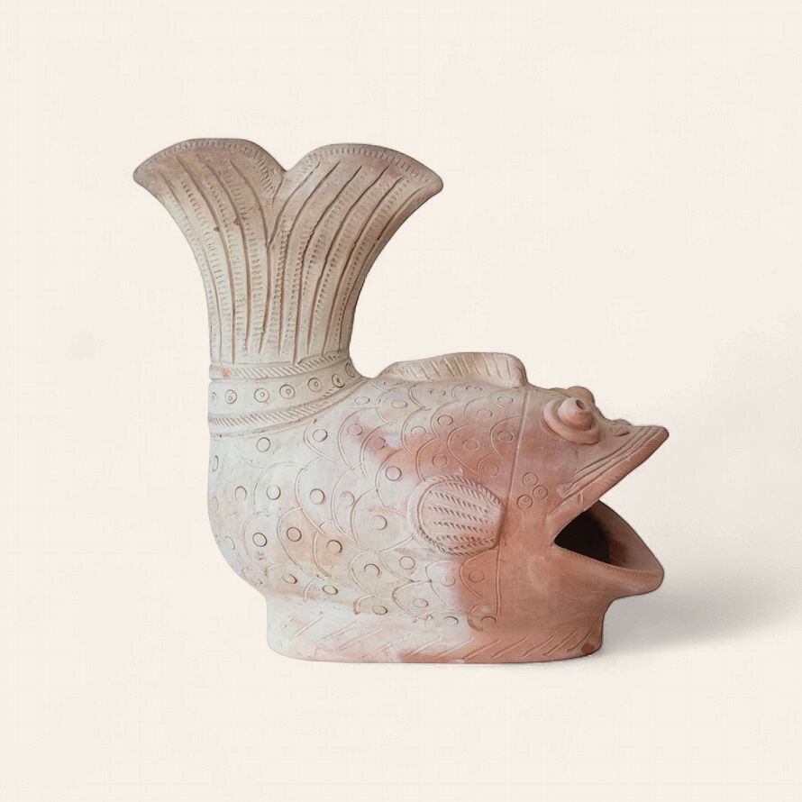 Fish Shaped Terracotta Container