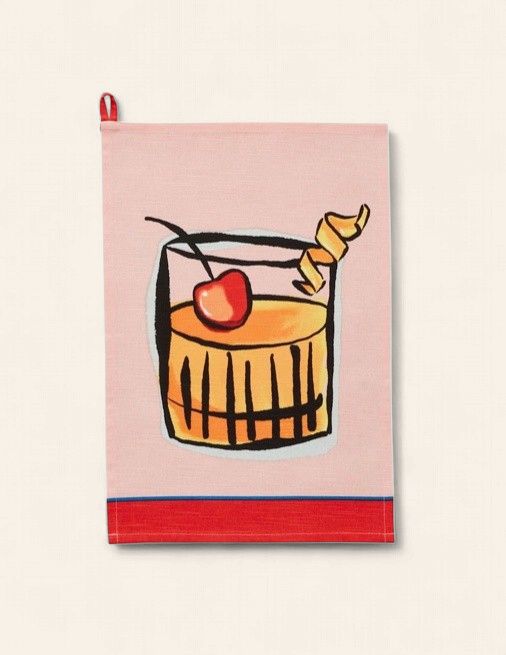 Old Fashion Trim Cocktail Towel