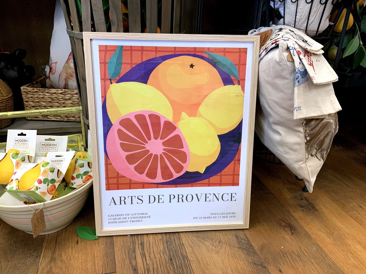 Glass Framed  Wall  Art - Fruit