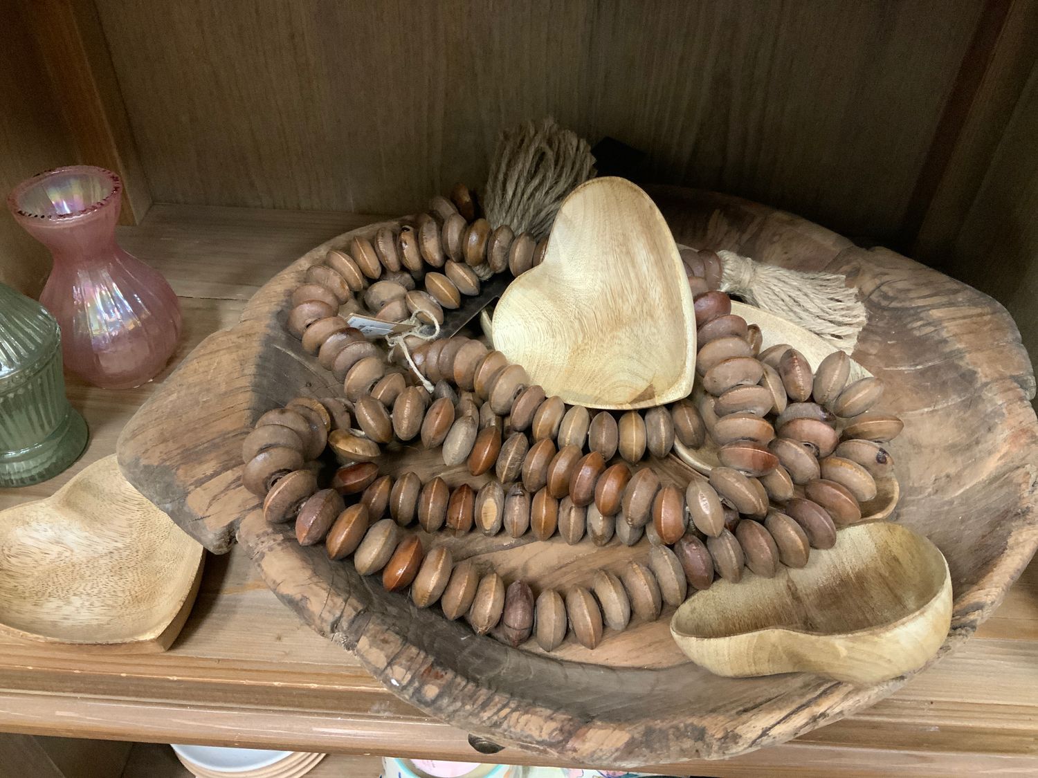 LARGE BEADS WITH TASSLE