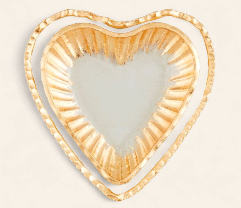 SMALL HEART GLASS DISH