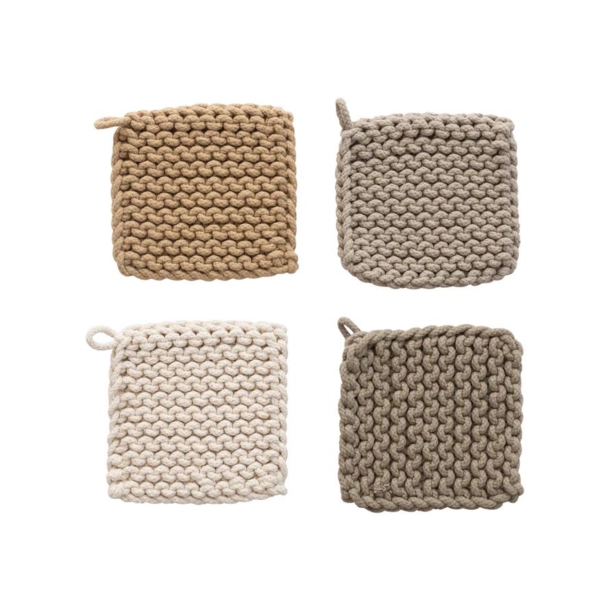 Cotton Crocheted  Potholder