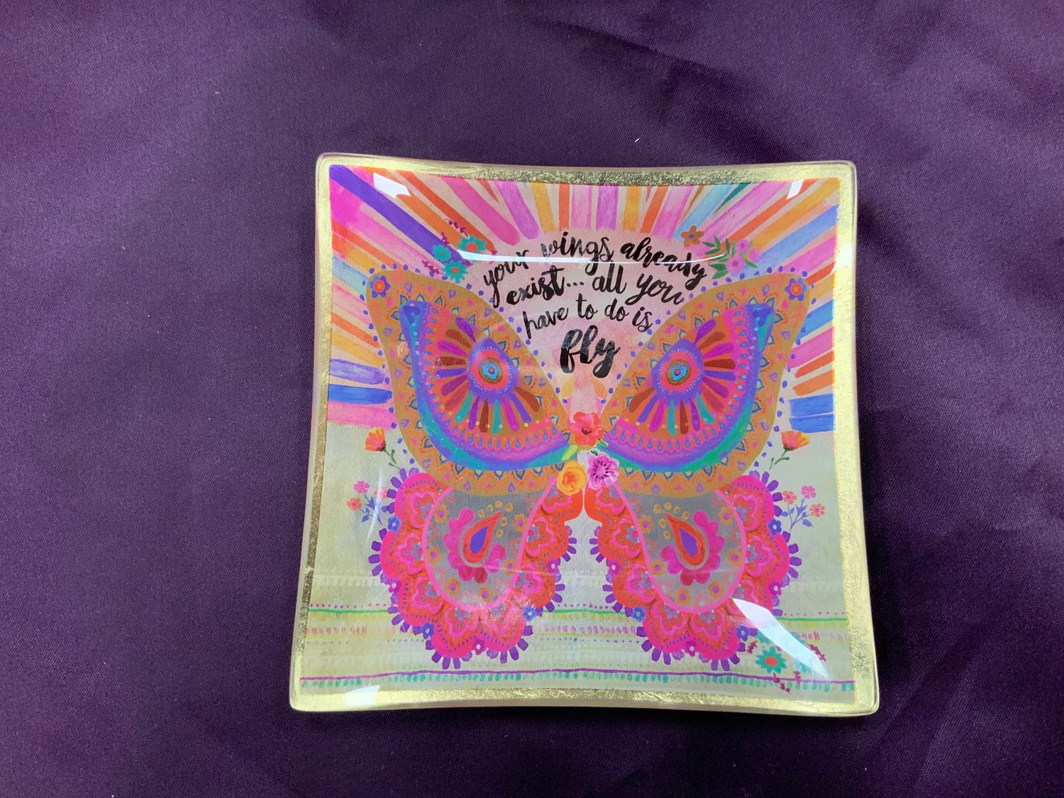 Glass Tray Your Wings Already Exist