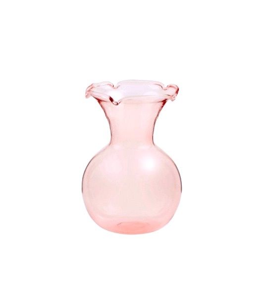 Pink Botanica Ruffle Vase