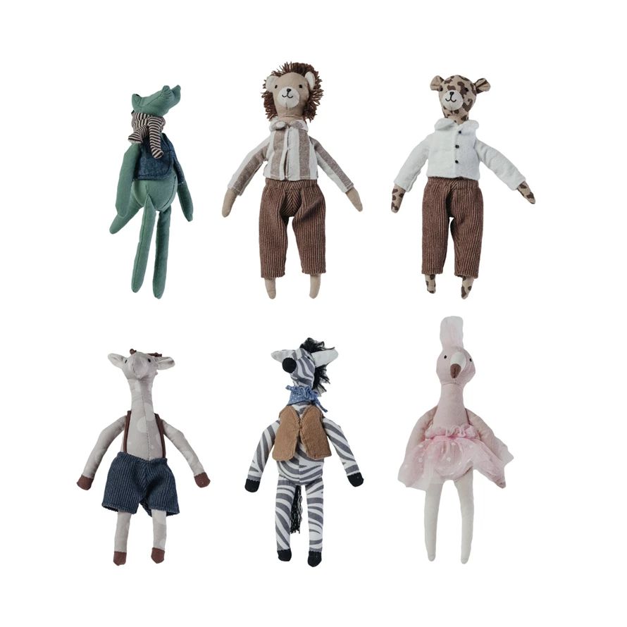 Cotton Linen Mini Animals in Clothes