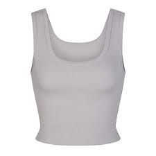 Bra 30 Icy Silver Scoop Crop - XL