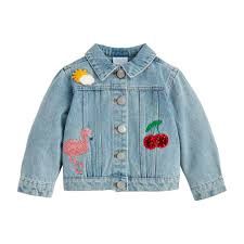 Girls Denim Patch Jacket - Large