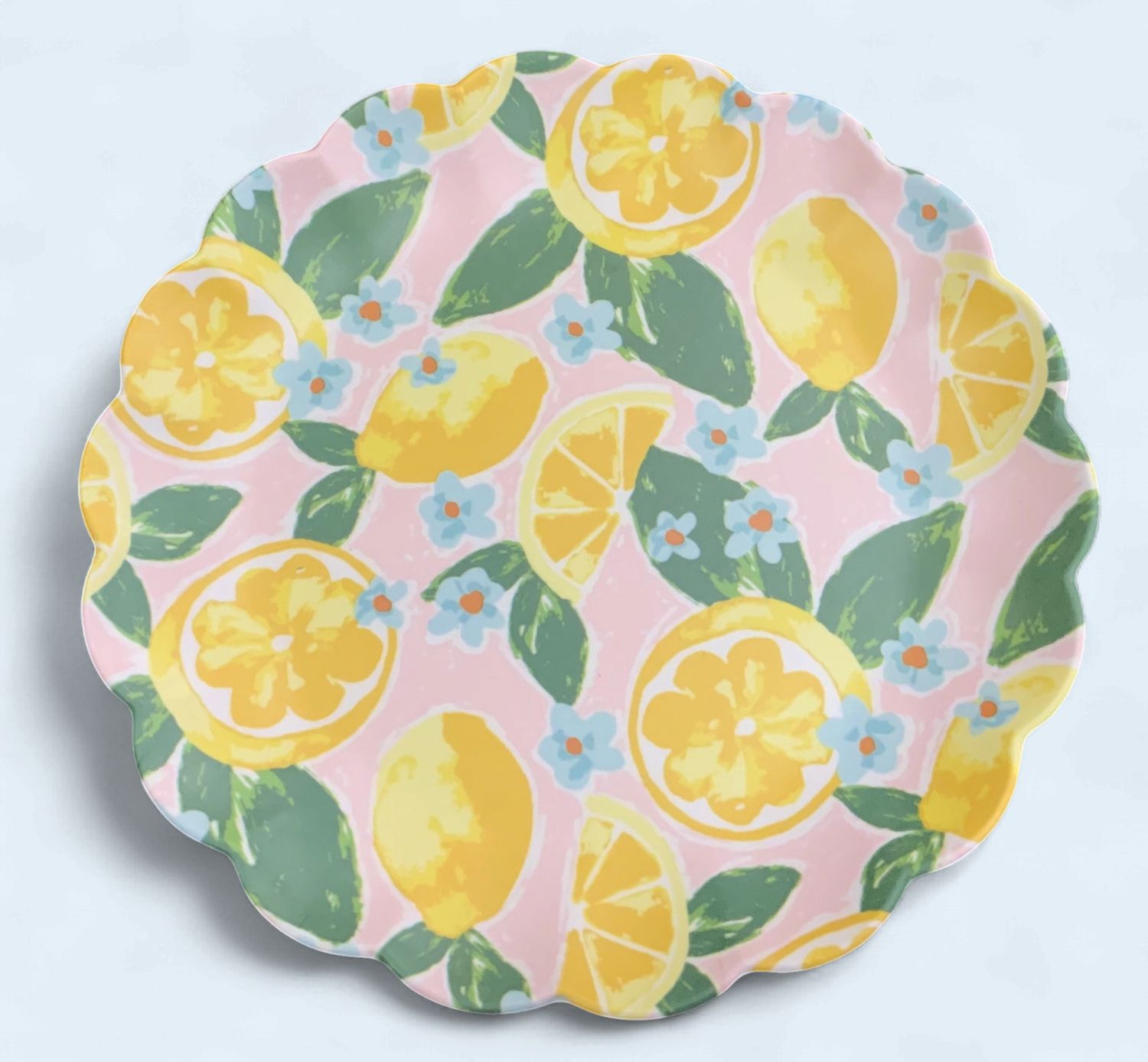 Lemon Melamine Appetizer Plate