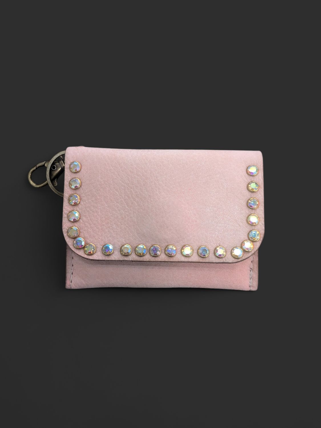 Mini Pink Studded Wallet