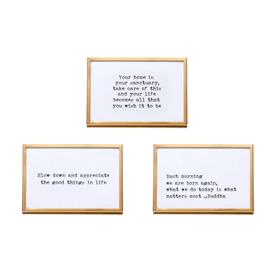 Frame With Easel &amp; Saying