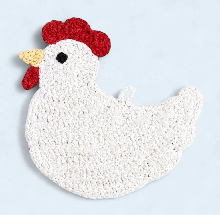 Chicken Crochet Trivet