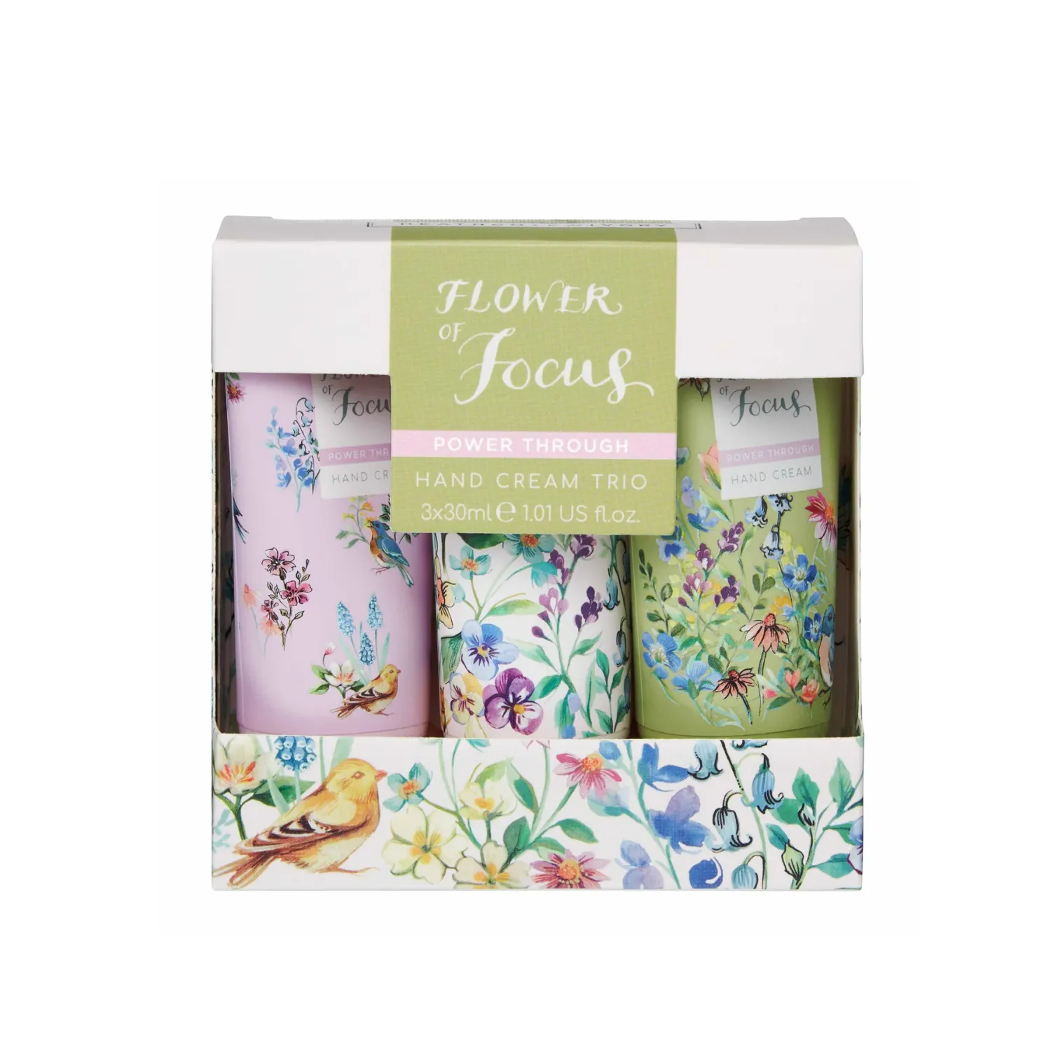Flower of Focus Hand Cream Trio 3 X 1.01 Us Fl.oz.
