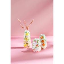 "Squeeze The Day" Oranges Ceramic Bud Vase