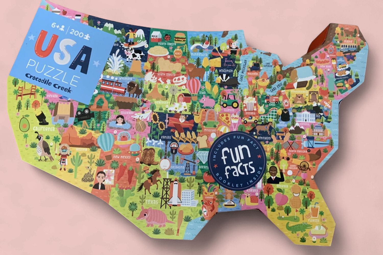 Usa Shaped Puzzle