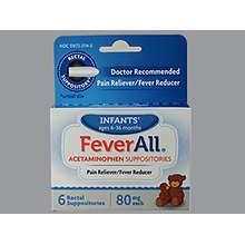 Feverall 80 Mg Suppository
