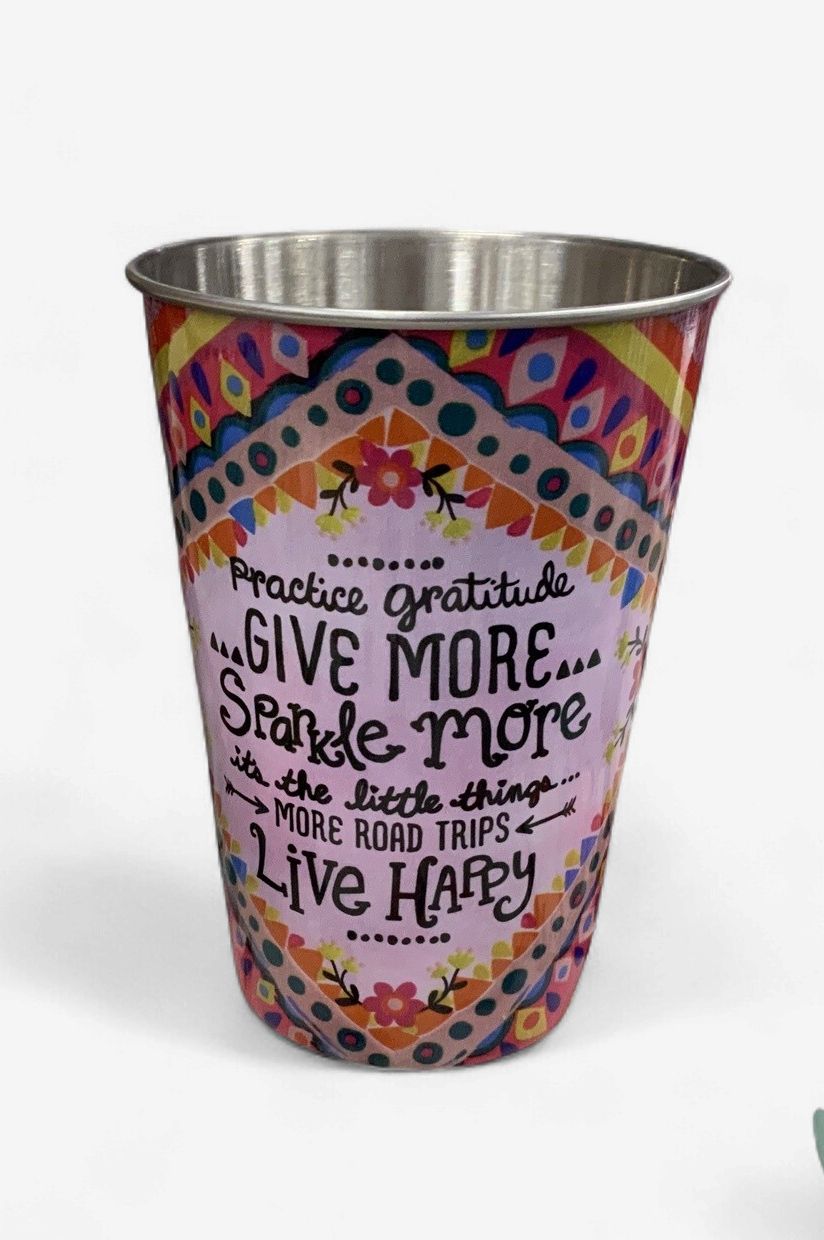 Natural Life Metal Cup - Sparkle More