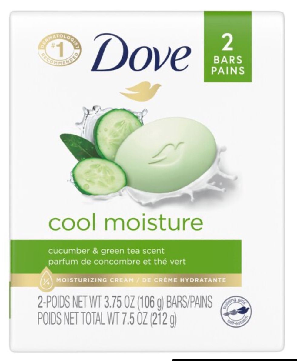 Dove Bar Cool Moist 2X3.75Oz