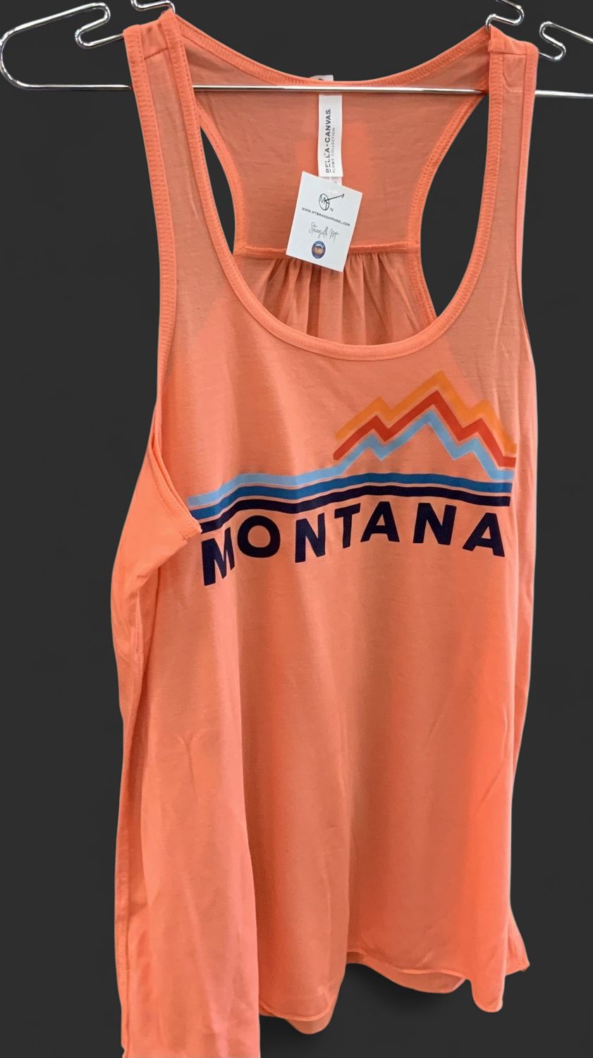Coral Retro Montana Tank - XS