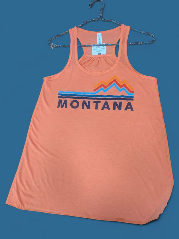 Coral Retro Montana Tank - XS