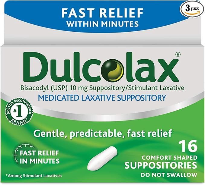 Dulcolax 10Mg Rectal Suppositories 16ct.