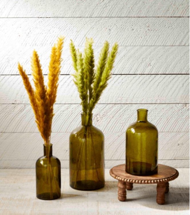 Small Green Glass Vase