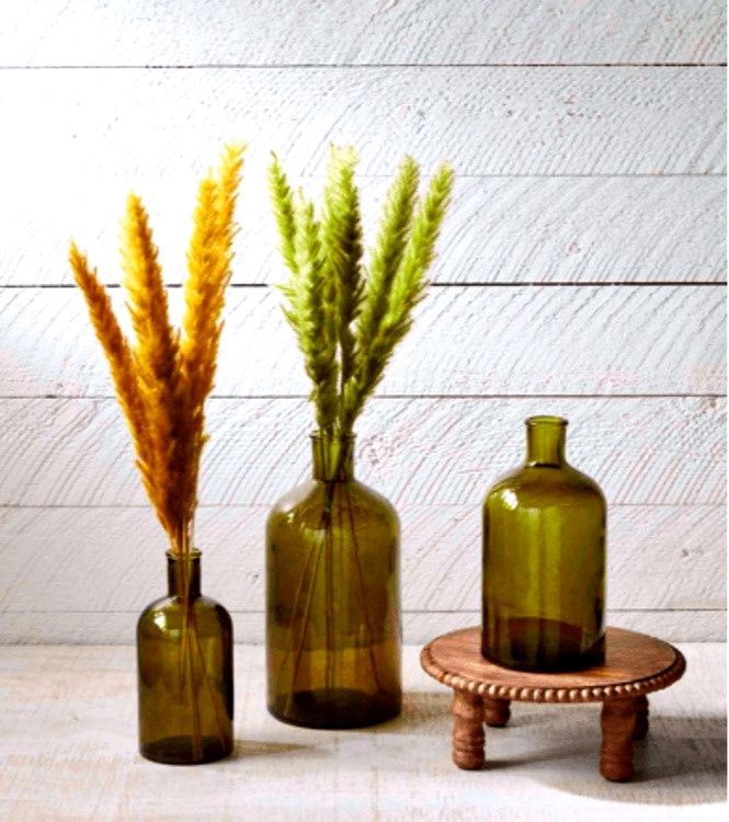 Small Green Glass Vase