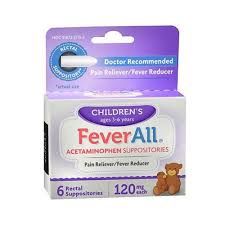 Feverall 120 Mg Acetaminophen Suppository