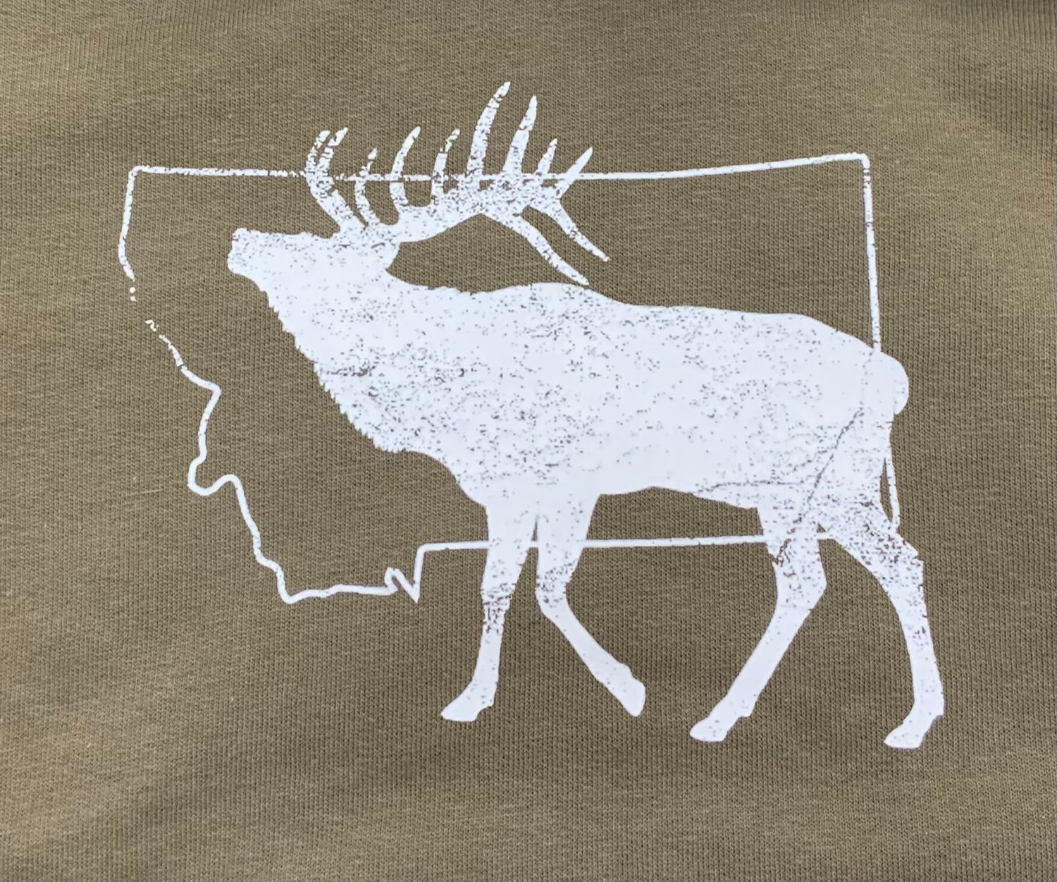 Elk Toddler Army Green Hoodie - 4T