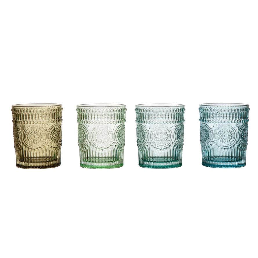 Embossed Drinking Glass Cc