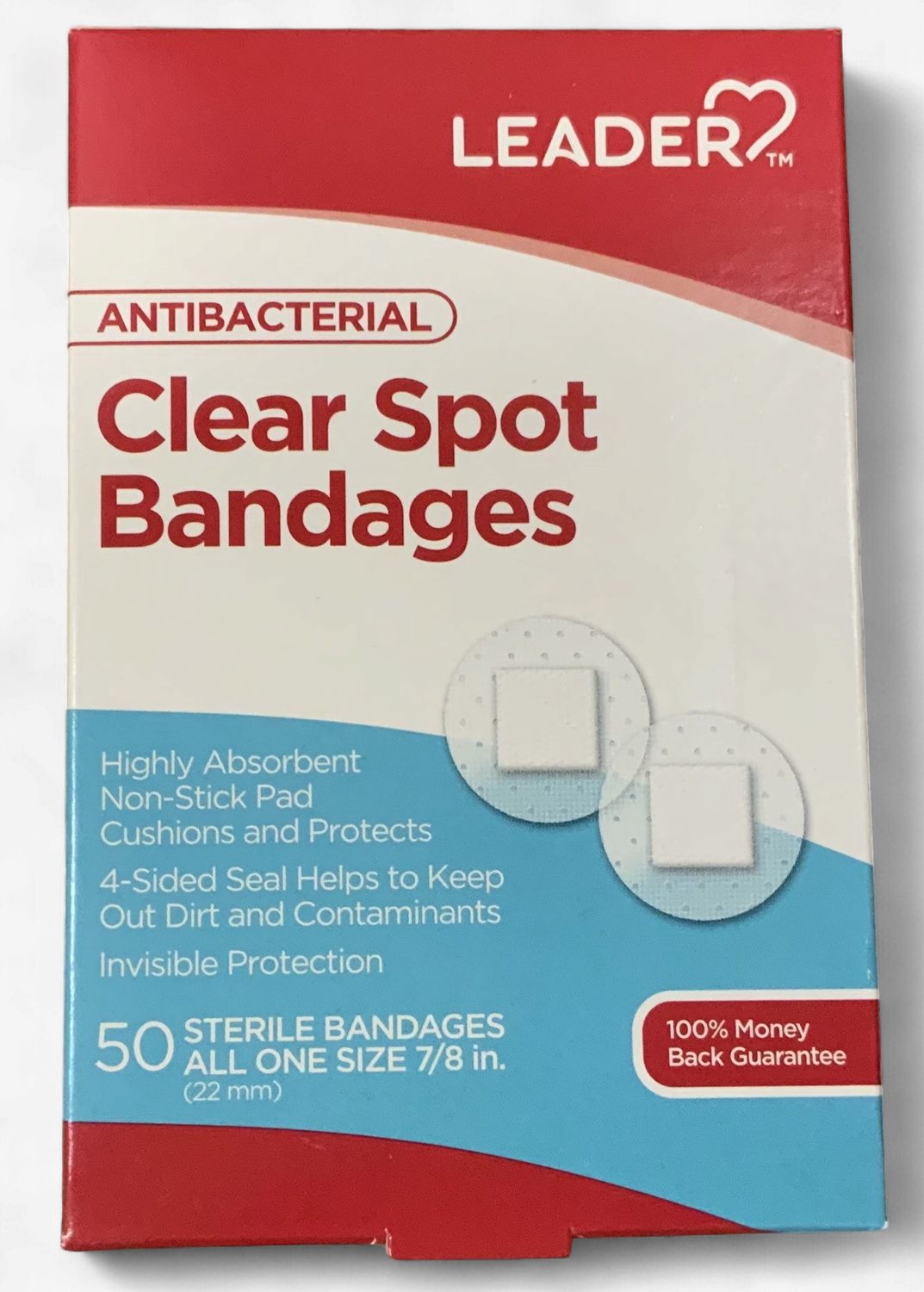 Leader Bandage Clear Spot 50ct.