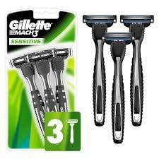 Gillette Mach3 Sensitive Disposable Razors - 3 count