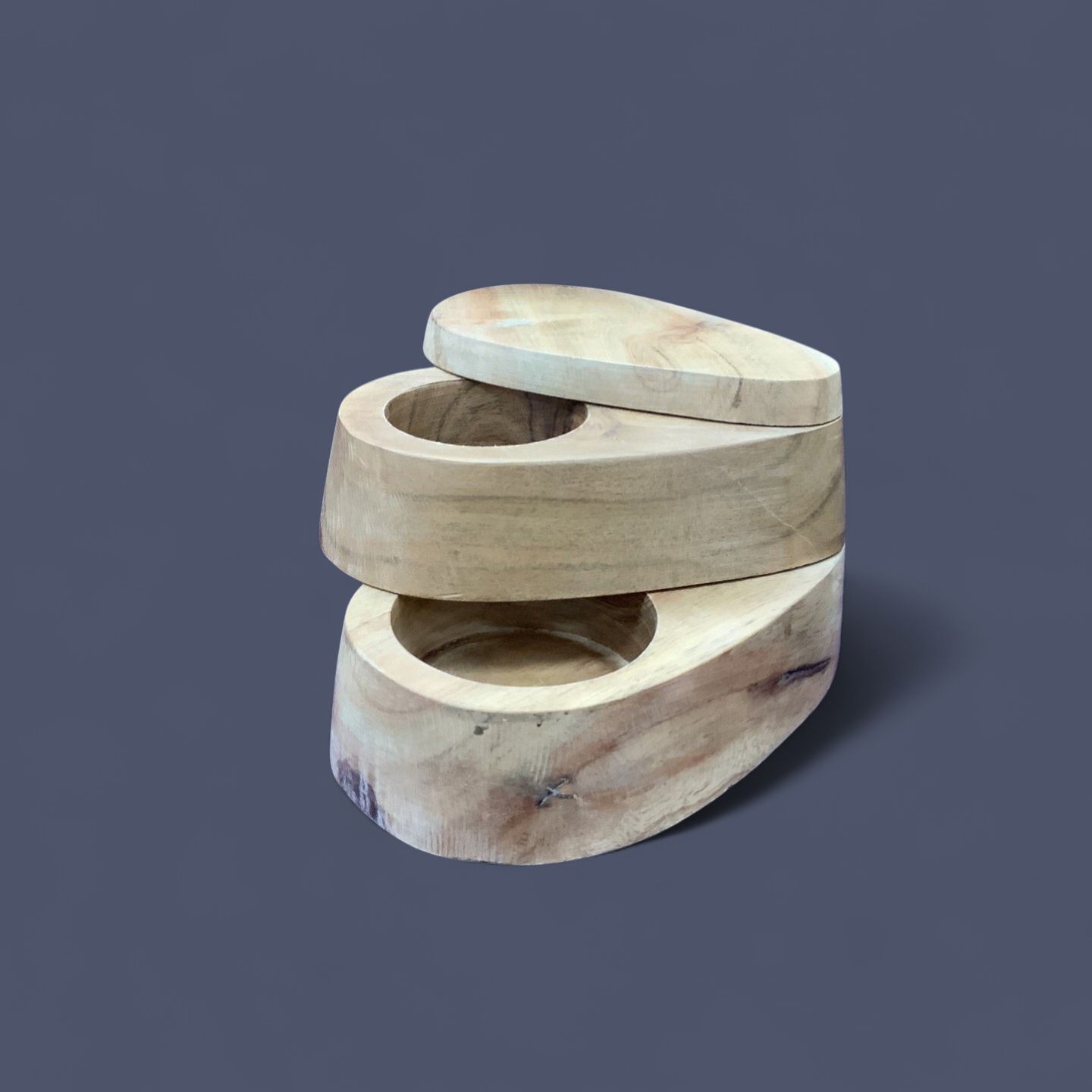 Acacia Wood Salt Box