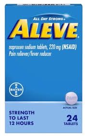 Aleve 220Mg Naproxen Sodium Pain Reliever - 24 Tablets