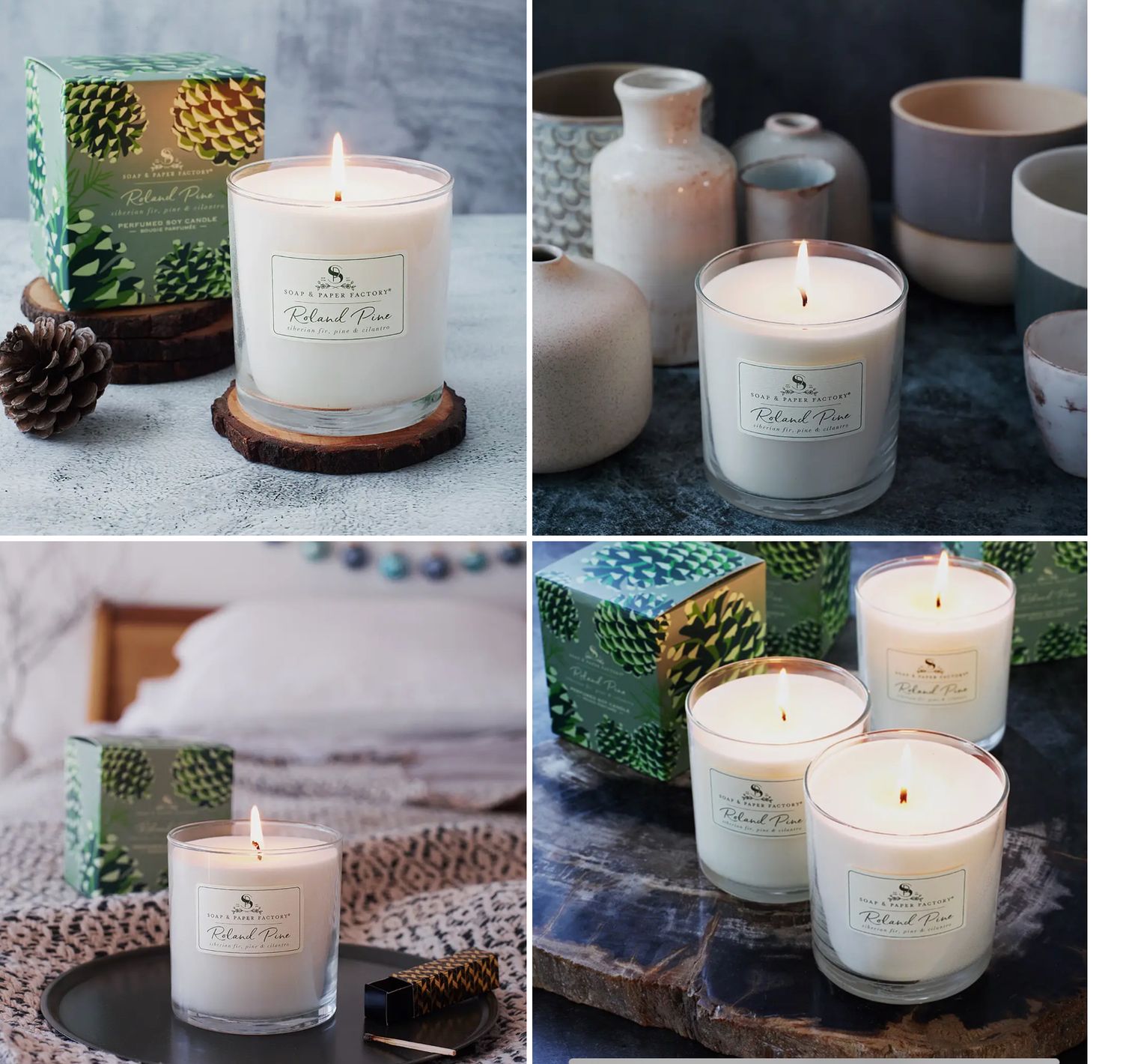 Roland Pine Soy Glass Candle