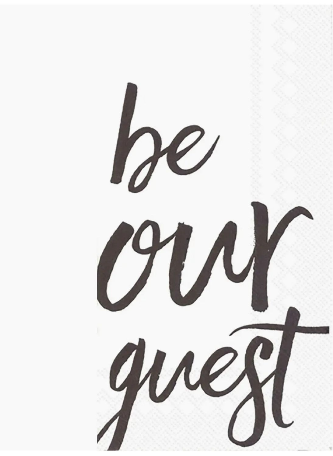 Be Our Guest Paper Guest Towels