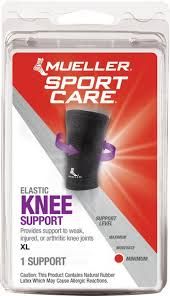 Elastic Knee Support Black, Xl