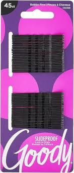 45CT Black Bobby Pins