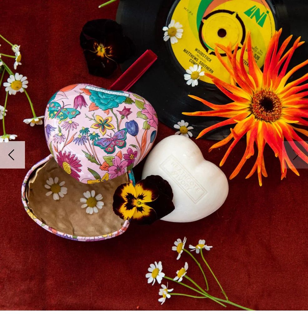 REST... +    {Heathcote &amp; Ivory} Love Revival Scented Soap in Heart Shaped Tin