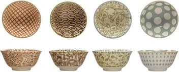Stoneware Neutral Pinch Pot - Assorted