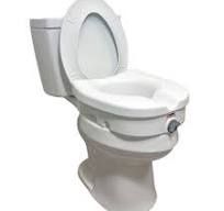 Raised Toilet Seat With Lock